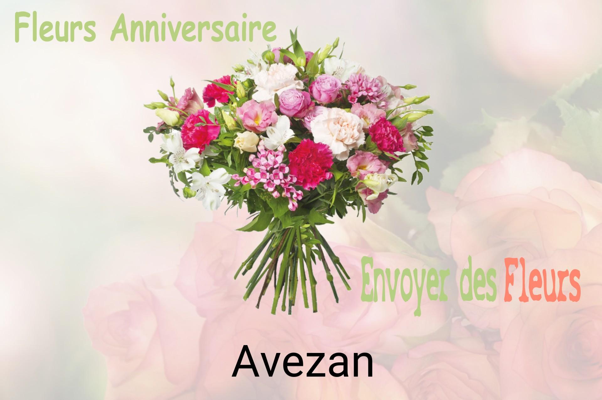 Bouquet de fleurs d’anniversaire livré à Avezan