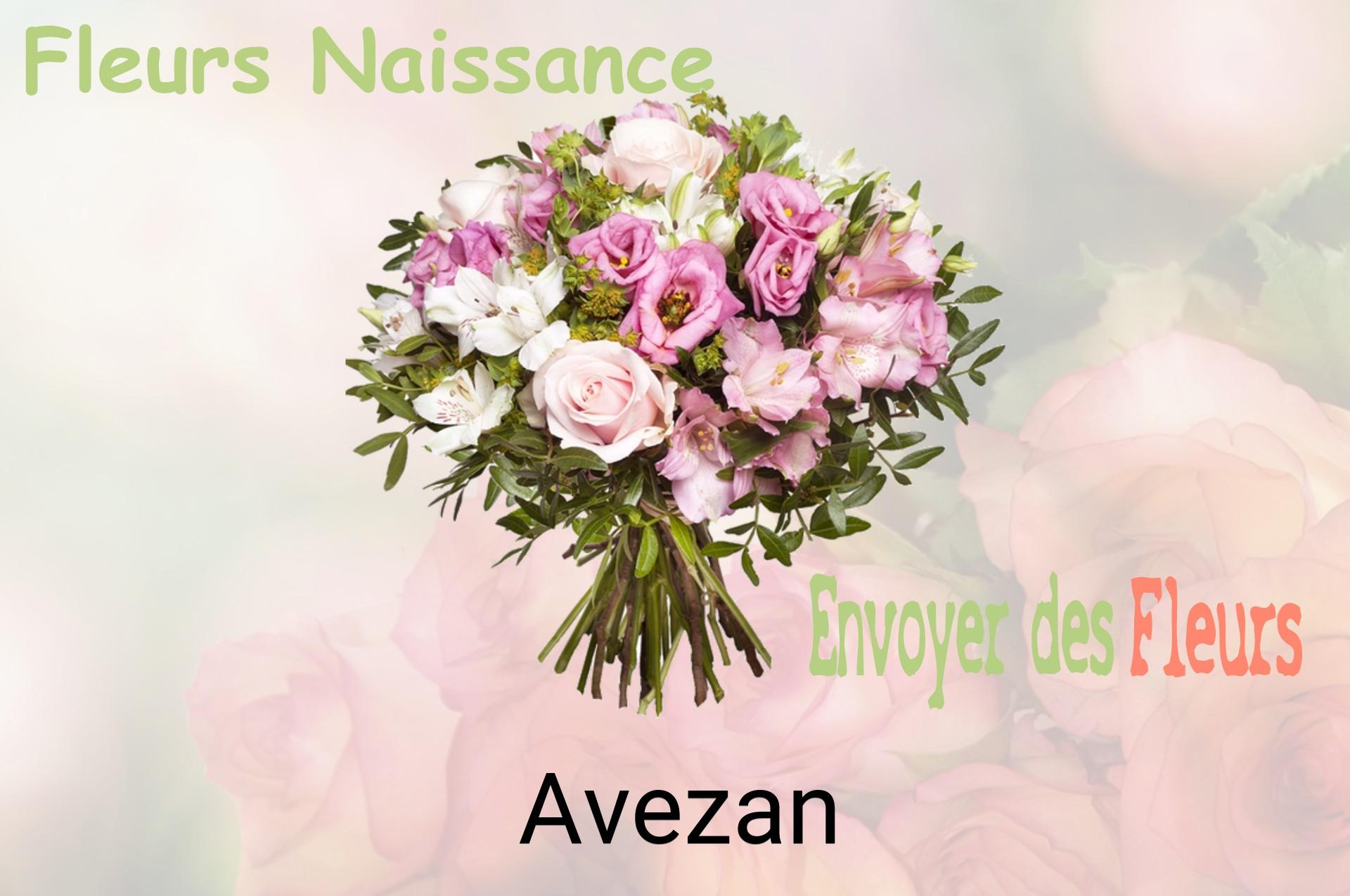 Bouquet de fleurs de naissance livré à Avezan